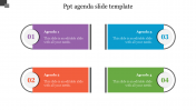 PPT Agenda Slide Template-Agenda Mobile Software System